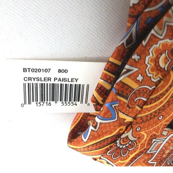 Geoffrey Beene Crysler Paisley Silk Handmade Tie New - Picture 6 of 7